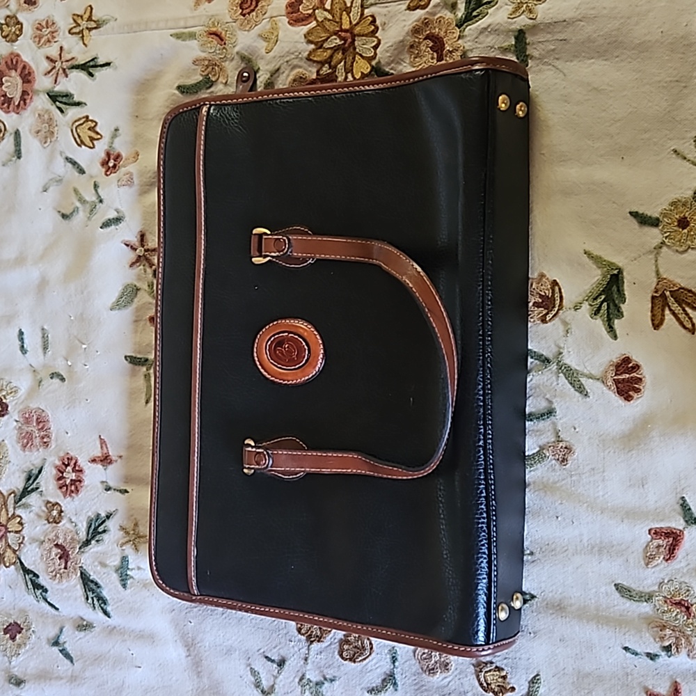 Vintage leather computer bag